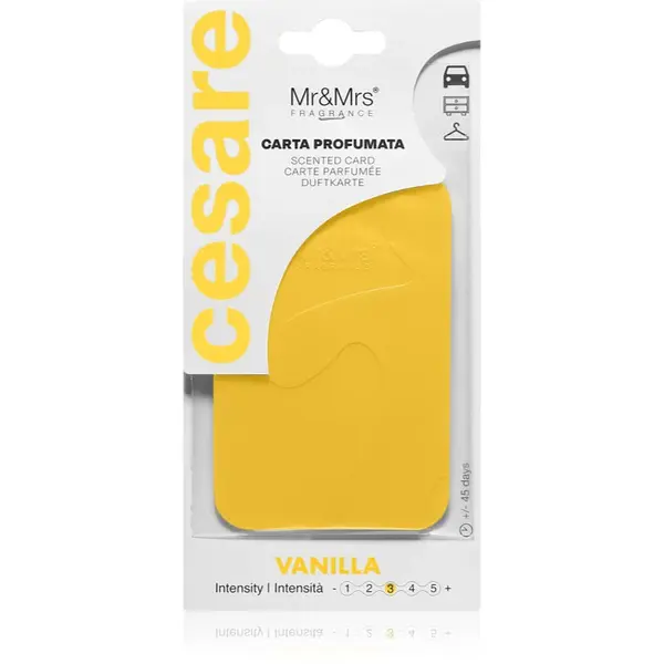 Mr & Mrs Fragrance Cesare Vanilla vonná visačka 1 ks