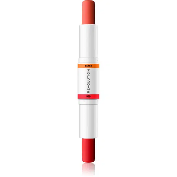 Makeup Revolution Colour Correcting korekčná tyčinka pre zjednotenie farebného tónu pleti odtieň Red & Peach 2x4,3 g