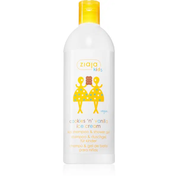 Ziaja Kids Cookies 'n' Vanilla Ice Cream šampón a umývací gél 2 v 1 od 3 rokov Cookies & Vanilla 400 ml