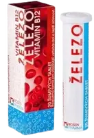 ROSEN PHARMA ŽELEZO + Vitamín B12 20 šumivých tabliet
