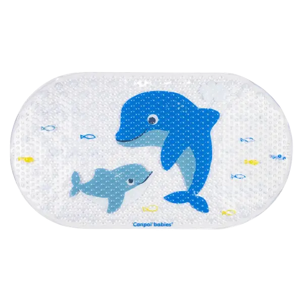 CANPOL BABIES Protišmyková podložka do vane LOVE&SEA modrá, 1 ks
