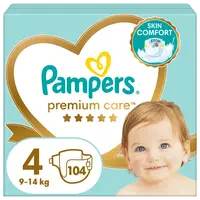PAMPERS Premium Care 4 Maxi (9-14kg) 104 ks