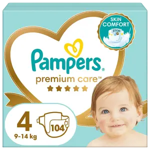 PAMPERS Premium Care 4 Maxi (9-14kg) 104 ks