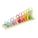 Bigjigs Toys Rainbow Abacus počítadlo 3y+ 56 ks