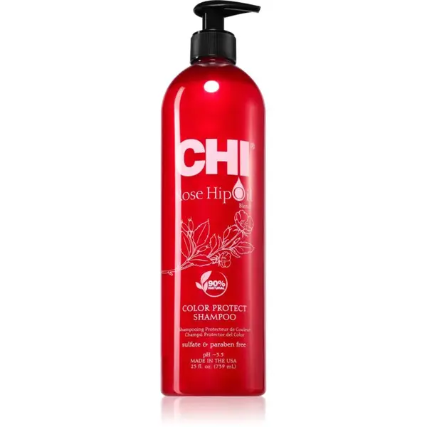 CHI Rose Hip Oil Shampoo šampón pre farbené vlasy 739 ml