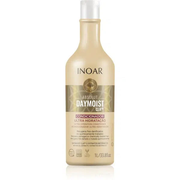 INOAR Absolut Daymoist CLR™ hĺbkovo hydratačný kondicionér pre suché a farbené vlasy 1000 ml