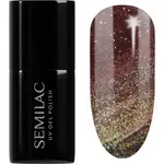 Semilac UV Hybrid Galaxy Flash gélový lak na nechty s použitím UV/LED lampy odtieň 824 Digital Red 7 ml
