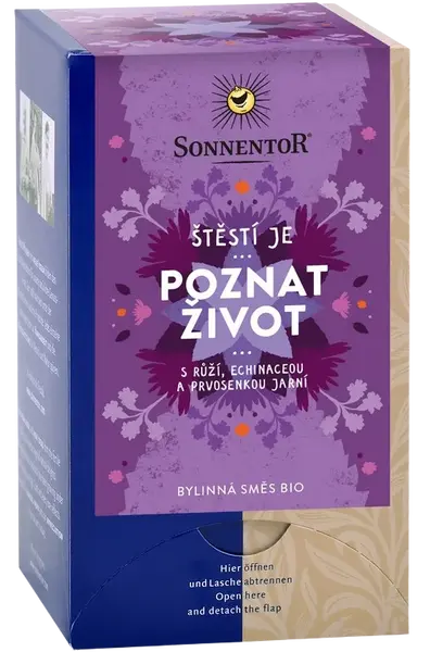SONNENTOR Bio bylinná zmes s korením Poznať život 18 x 1.5 g