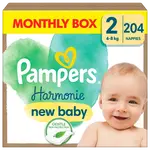 PAMPERS Harmonie Baby veľ.2 - Mesačné balenie 204 ks