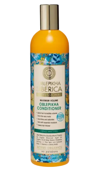 NATURA SIBERICA Rakytníkový balzam pre všetky typy vlasov maximálny objem 400 ml