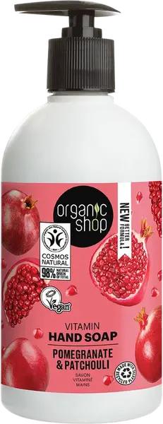 ORGANIC SHOP Vitamínové mydlo na ruky Granátové jablko a pačuli 500 ml