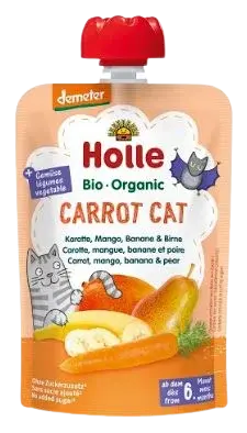 HOLLE Bio pyré - Carrot Cat- Mrkva, mango, banán a hruška 100 g