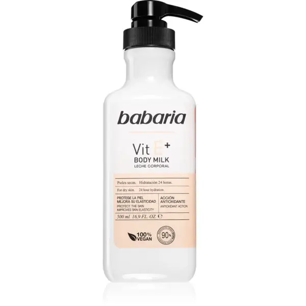 Babaria Vitamin E hydratačné telové mlieko pre suchú pokožku 500 ml