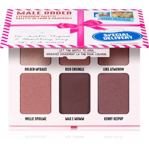 theBalm Male Order® Special Delivery paletka očných tieňov 13,2 g