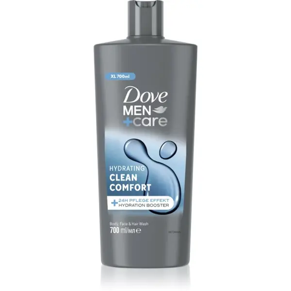 Dove Men+Care Clean Comfort sprchový gél na tvár, telo a vlasy 700 ml
