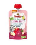 HOLLE Zebra Bee Bio ovocné pyré jablko, banán a červená repa vslovenčine znie: Zebra Bee Bio ovocné pyré jablko, banán a červe 100 g