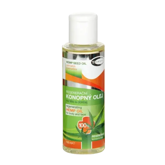 TOPVET Regeneračný konopný olej 100% 100 ml