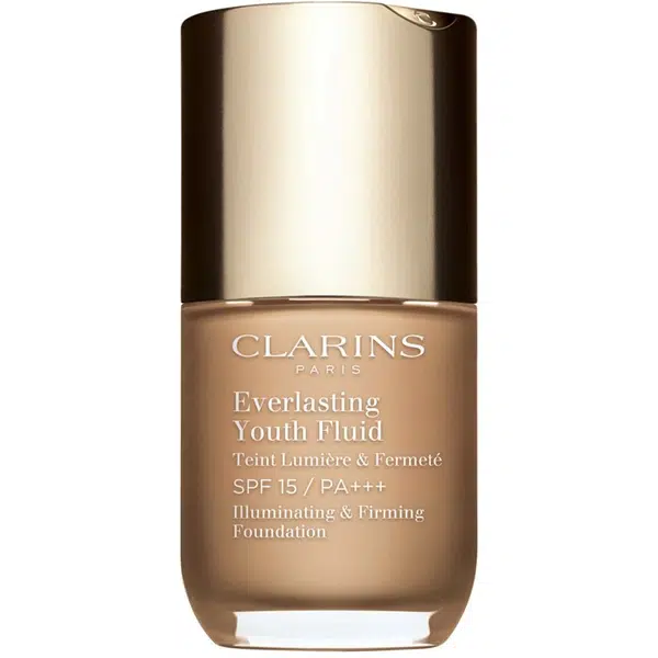 Clarins Everlasting Youth Fluid Foundation rozjasňujúci make-up SPF 15 odtieň 111 Toffe 30 ml