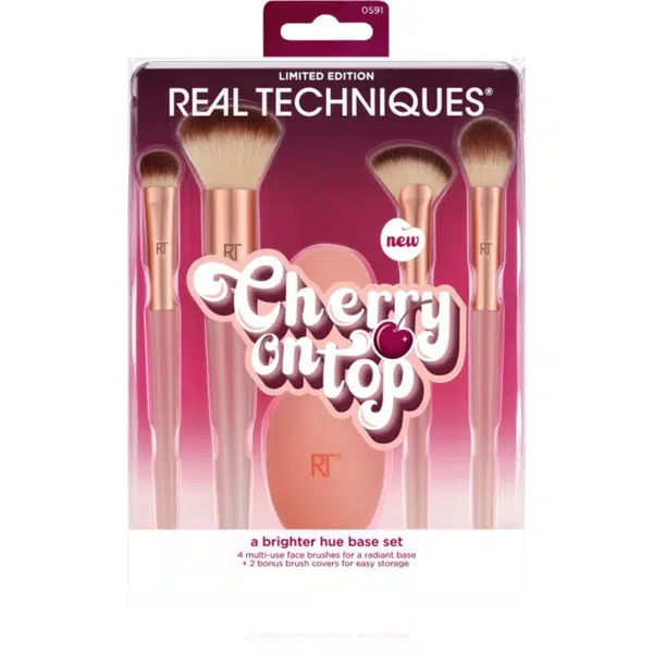 Real Techniques Cherry On Top A Brighter Hue Base Set sada štetcov