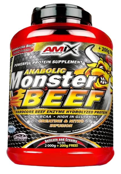 AMIX Anabolic Monster BEEF 90% Proteín Forest fruits 1000 g