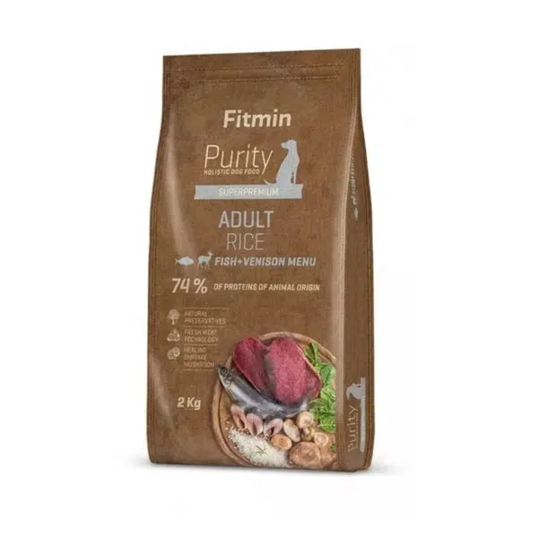 Fitmin Dog Purity Rice Adult Fish & Venison 2 kg | Granule pre psov