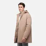 Beige men's down jacket Geox Aurelio - Men's