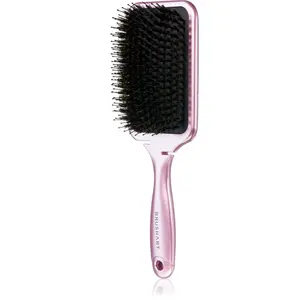 BrushArt Hair Boar bristle paddle hairbrush kefa na vlasy so štetinami z diviaka Metalic Pink 1 ks