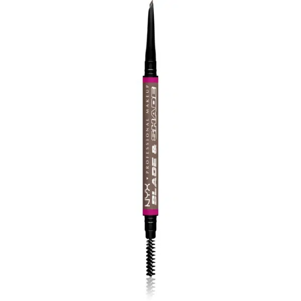 NYX Professional Makeup Blade & Shade ceruzka na obočie s kefkou odtieň 03 Cool Ash Brown g
