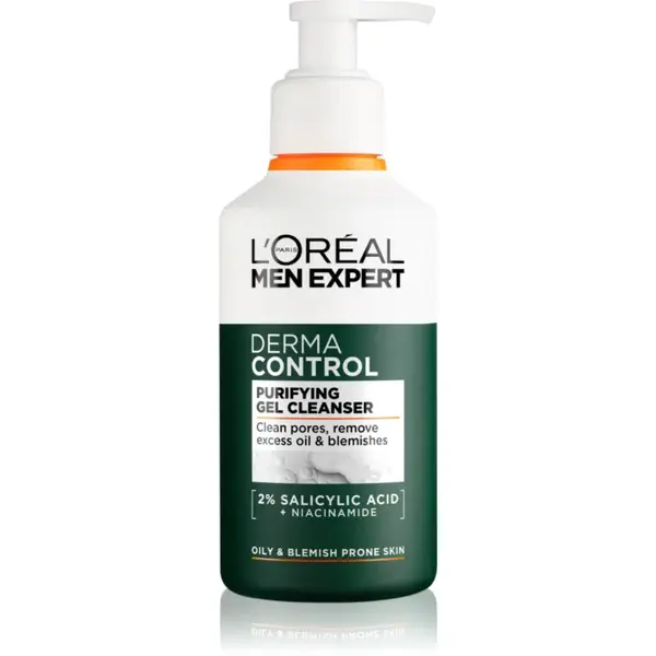 L’Oréal Paris Men Expert Derma Control čistiaci gél s niacínamidom 260 ml