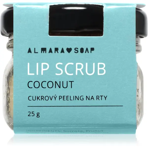 Almara Soap Lip Scrub cukrový peeling na pery Coconut 25 g