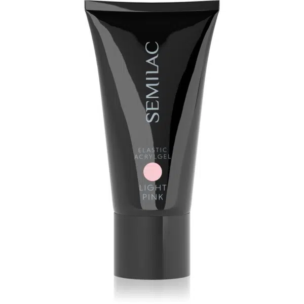 Semilac Acrylgel Elastic White Cream akrylátový gél na nechty odtieň Light Pink 30 g