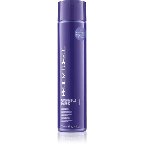Paul Mitchell Platinum Plus Shampoo šampón pre blond a šedivé vlasy 300 ml