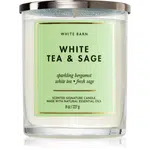 Bath & Body Works White Tea & Sage vonná sviečka 227 g