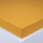 Napínacia plachta na posteľ jersey EXCLUSIVE horčicová