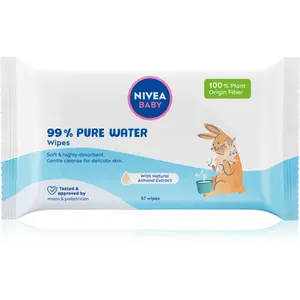 NIVEA BABY Pure Water osviežujúce vlhčené obrúsky 57 ks