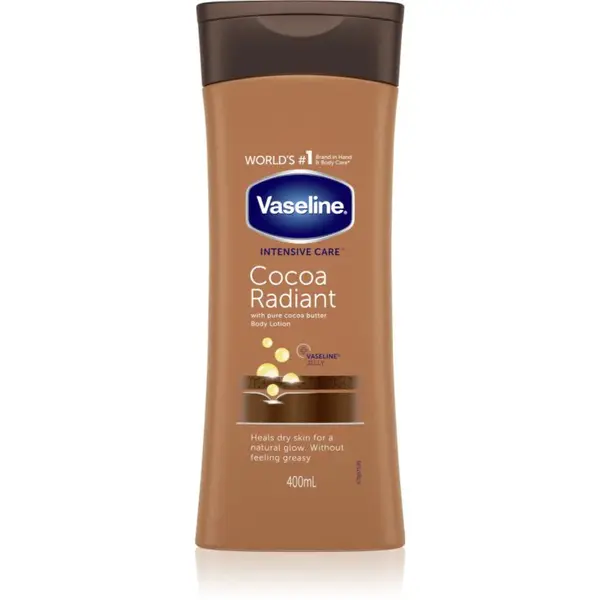 Vaseline Cocoa Radiant telové mlieko hydratačné s kakaovým maslom 400 ml