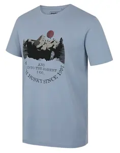 Husky  Tee Moon M light blue, XXL Pánske bavlnené tričko