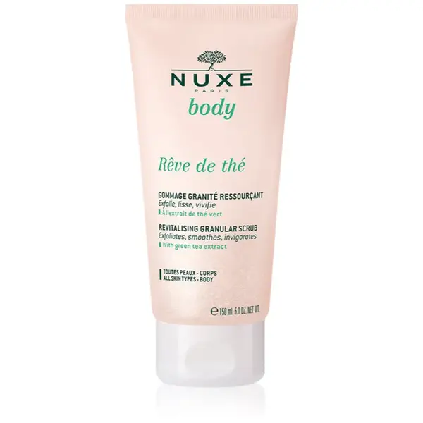 Nuxe Rêve de Thé Revitalising Granular Scrub revitalizačný peeling na telo 150 ml