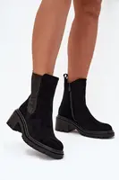 Boto Dámske Zateplené Čižmy Na Bloku Čierne Zoralia