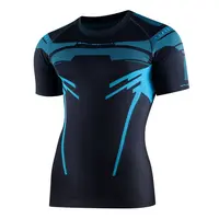 Pánské funkční triko Brubeck Dry s krátkým rukávem Graphite/Blue XL