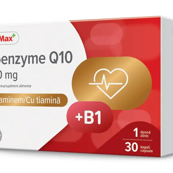 Dr. Max Coenzyme Q10 200 mg s thiaminem 30 kapslí