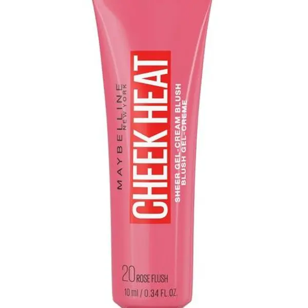 Maybelline Cheek Heat odstín 20 Rose Flash gelově-krémová tvářenka 8 ml