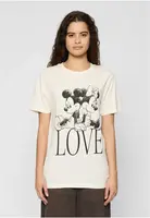 Women's T-shirt Minnie Loves Mickey light pink