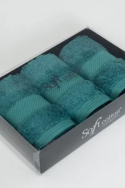 Dárková sada malých modalových ručníků DELUXE, 3 ks Zelená