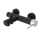 Sapho Ultrasan - Vanová baterie, matná černá/chrom UT010VBC