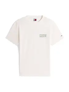 Tommy Jeans Tričko 'BILLS'  zelená / biela