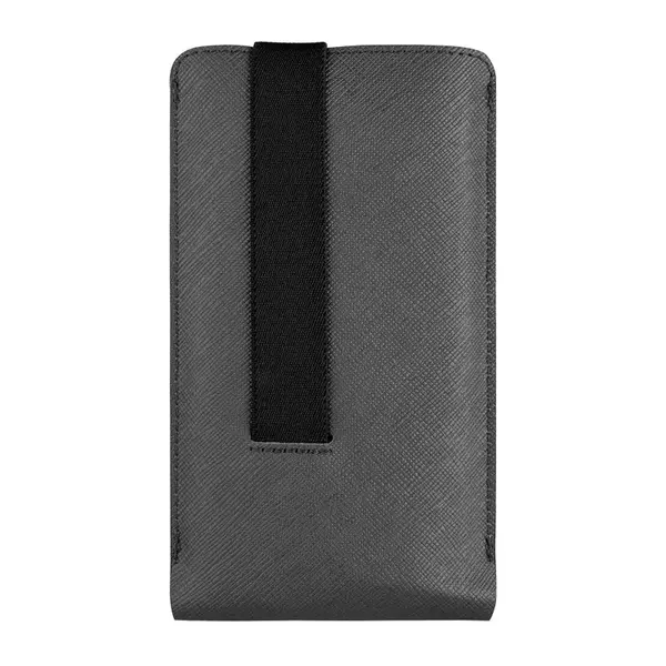 Univerzální pouzdro FIXED Lucca se zavíracím popruhem pro telefony do 6,6", šedá