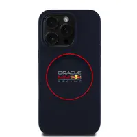 Zadní kryt Red Bull Silicone Red Ring MagSafe pro Apple iPhone 14 Pro, navy