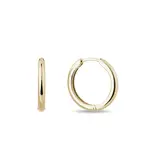 Kruhové náušnice 16mm zo žltého zlata KLENOTA