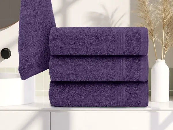 Ručník BASIC MALÝ 40 x 60 cm tmavě fialový